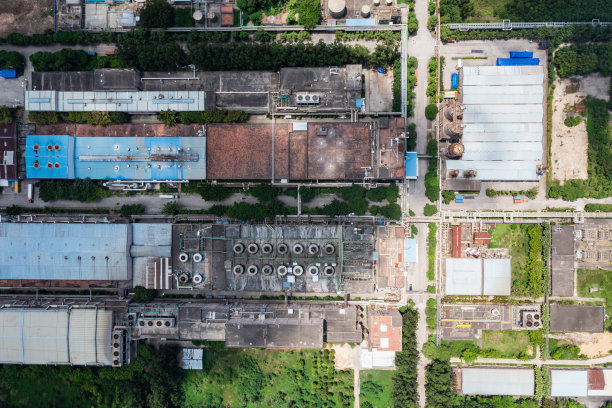 化工厂航拍照片图片下载