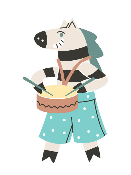 斯堪的纳维亚风格的可爱动物图片下载