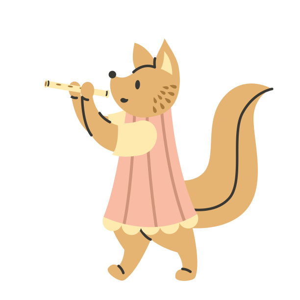 斯堪的纳维亚风格的可爱动物图片下载