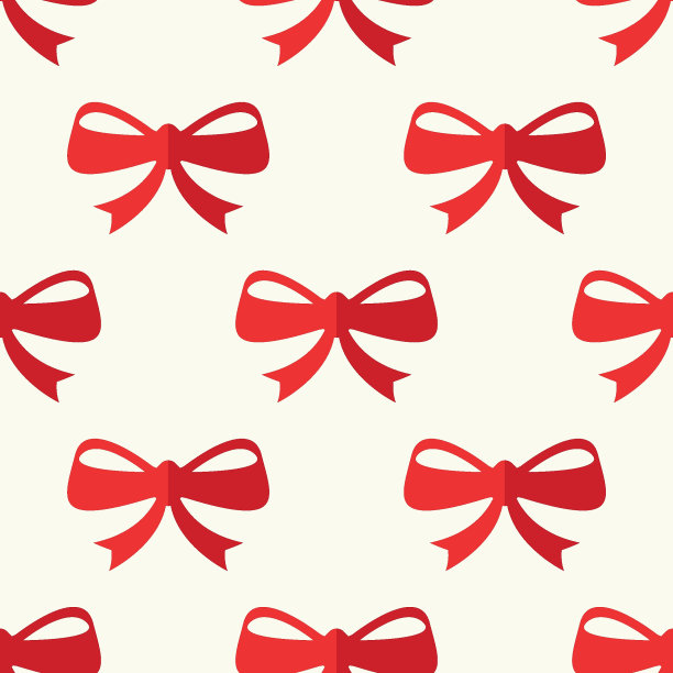 矢量无缝模式缎带在浅米色背景为网站，包装，明信片，网站等。圣诞快乐和新年快乐的概念图片下载