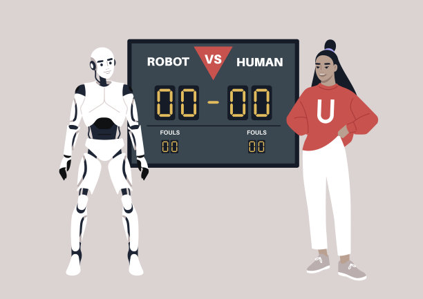 人工智能与人脑的技术竞争图片下载