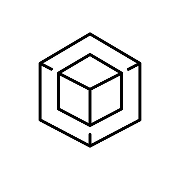 立方体内的立方体线图标。3D，三维，项目，建筑，建筑，施工，工程，建筑师，绘图。技术的概念。矢量线图标的业务和广告图片下载