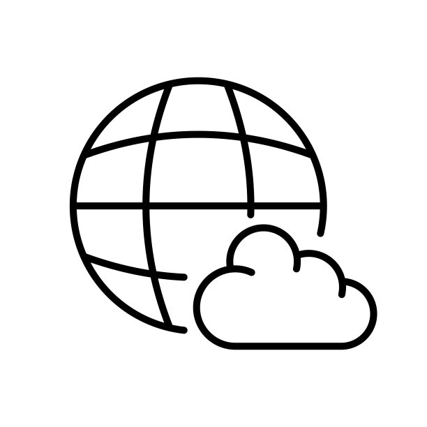 行星与云线图标。生态学，天气预报，天气状况，天空，雨，雾，气候，生态友好，科学，自然灾害。自然的概念。矢量线图标的业务。图片下载