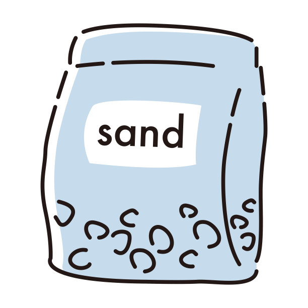 水族箱底沙插图图片下载