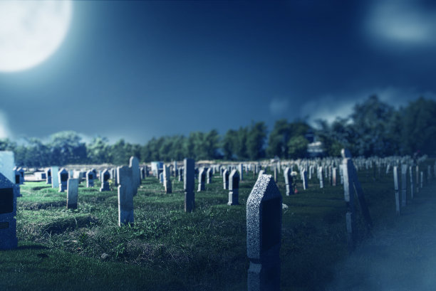 墓地上的墓碑图片下载