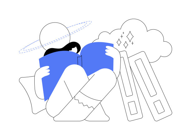 电子书抽象概念矢量插图。图片下载