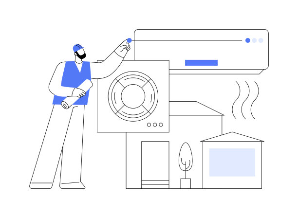 空调和制冷服务抽象概念矢量插图。图片下载
