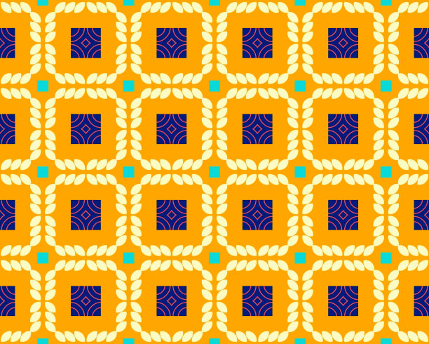 东方民族几何无缝瓷砖图案，采用各种传统元素风格设计图片下载