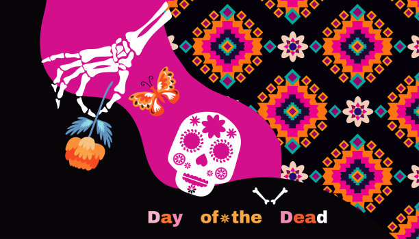 亡灵节旗帜15图片下载