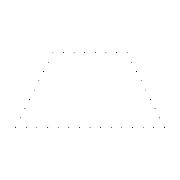 梯形或梯形形状虚线符号矢量图标的创意平面设计ui元素图片下载