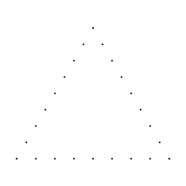 三角形形状虚线图标矢量符号的创意平面设计ui元素图片下载