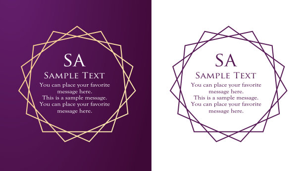 圣诞主题框架设计套装。华丽优雅的设计材料图片下载