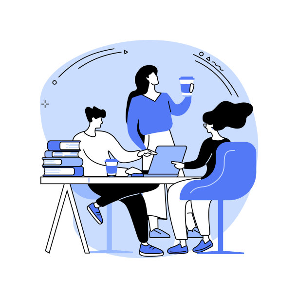 咖啡休息时间孤立的漫画图片下载