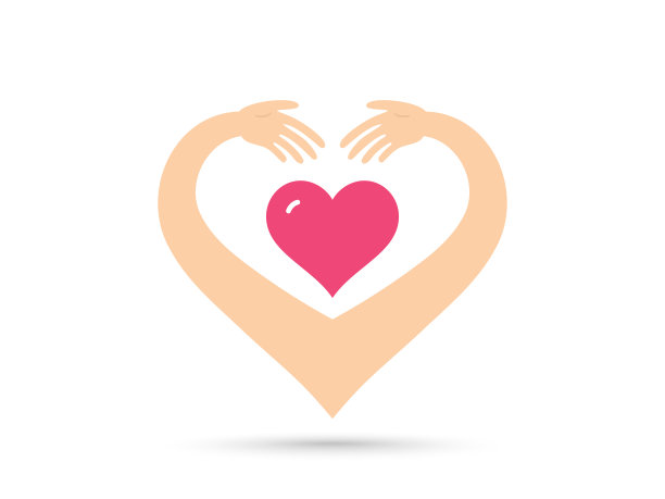 手部护理标志设计友谊与志愿者图片下载