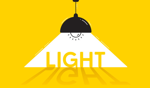 聚光灯灯灯旗帜明亮经营理念图片下载