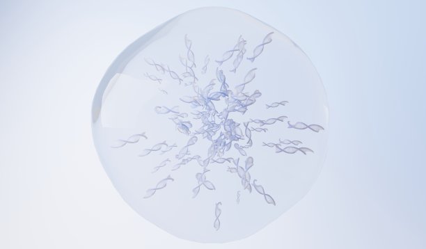 3d渲染RNA DNA的螺旋互补链。序列遗传密码或基因组。基因的表达。核苷酸数据库。抄写和翻译的中心法则过程。人类的基因。图片下载