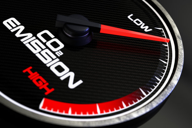 二氧化碳排放量计显示低图片下载