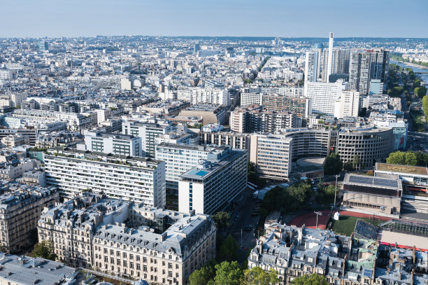 埃菲尔铁塔二楼全景图片下载