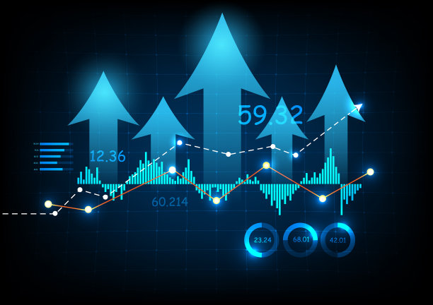 摘要企业财务图形模式背景图片下载