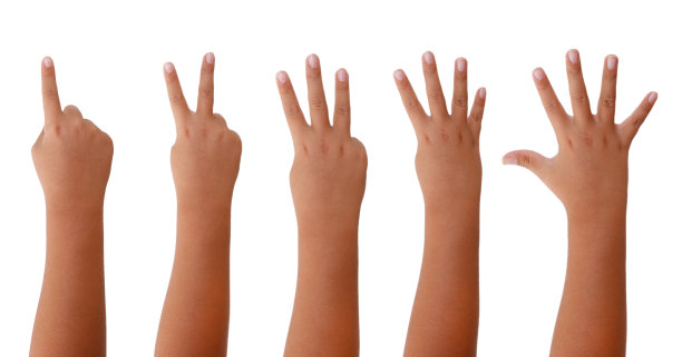 一、二、三、四、五——用手指数数图片下载