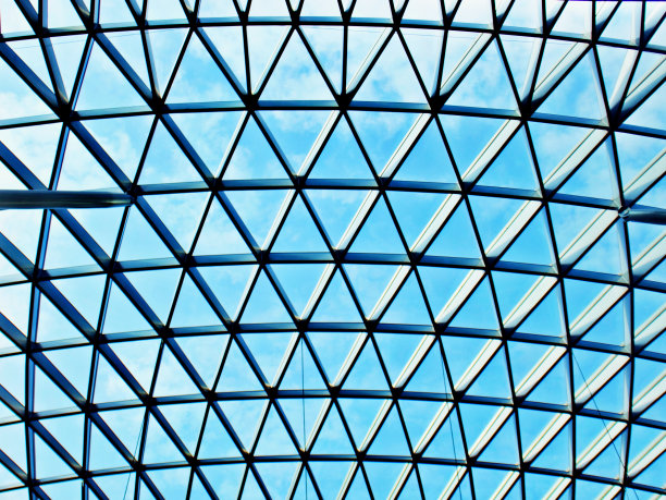 玻璃和金属结构图片下载