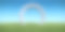 抽象逼真的3d插图。创意现代超现实环境全景背景。美丽的自然景观，绿色的草地和圆弧，门或门。最小的幻想艺术渲染。图片下载