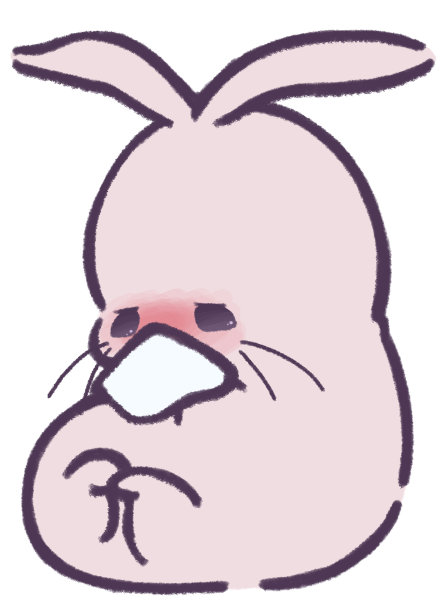 兔子使劲擤鼻子图片下载