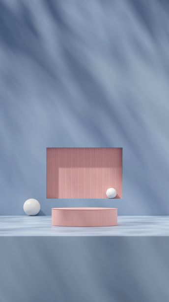 大理石表面上几何物体的美学镜头图片下载