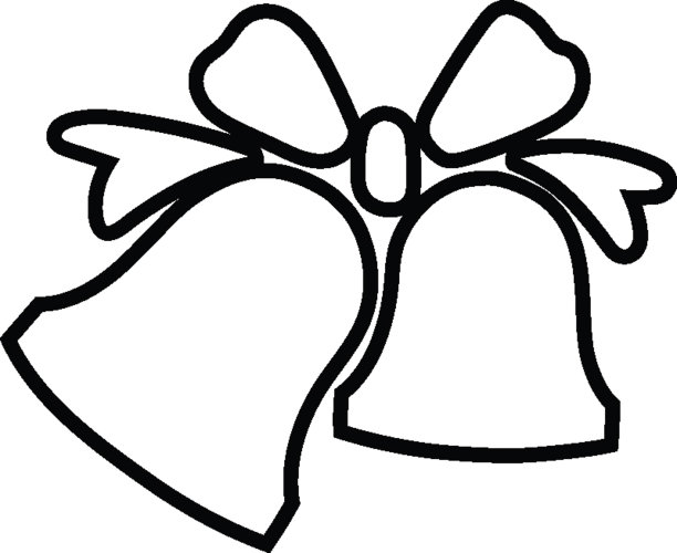 孤立的圣诞钟插图图片下载