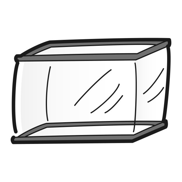 一个简单的鱼缸的插图图片下载