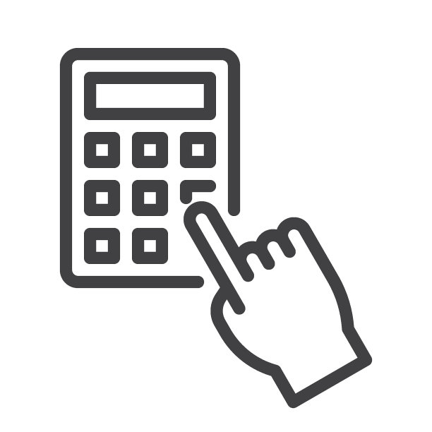 手按计算器线路图标图片下载