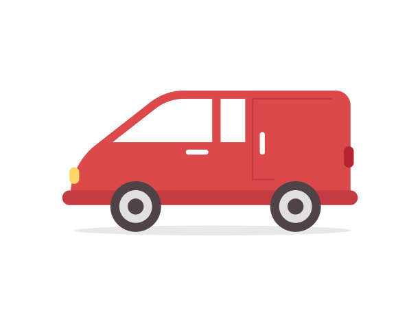 汽车矢量插图。平面设计图片下载