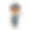 可爱的卡通矢量插图的黑人或非裔美国男性商人。图片下载
