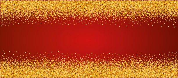 矢量插图的金色星星框架上的红色背景图片下载