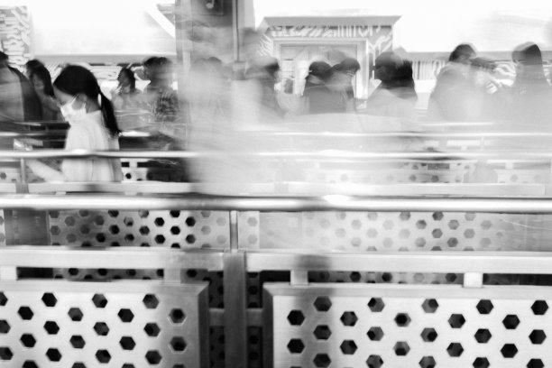 人群排队，动作模糊图片下载