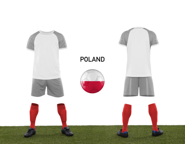 足球服和印有国旗的足球。图片下载