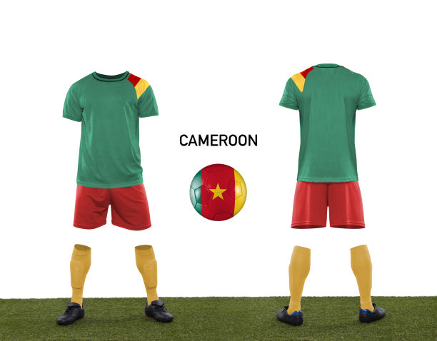 足球服和印有国旗的足球。图片下载