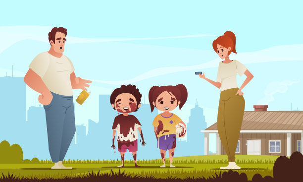 脏孩子卡通图片下载