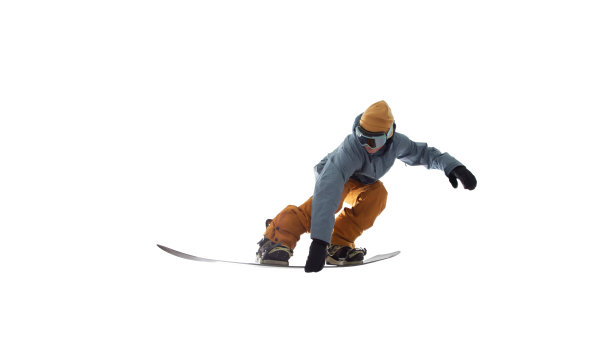 滑雪隔离在白色图片下载