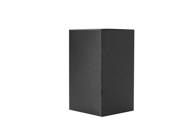 特写的一个棕色盒子在白色背景与剪切路径图片下载