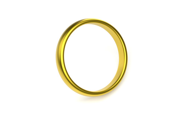 白底金婚戒图片下载