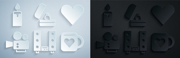 设置家庭立体声与两个扬声器心脏电影院图片下载