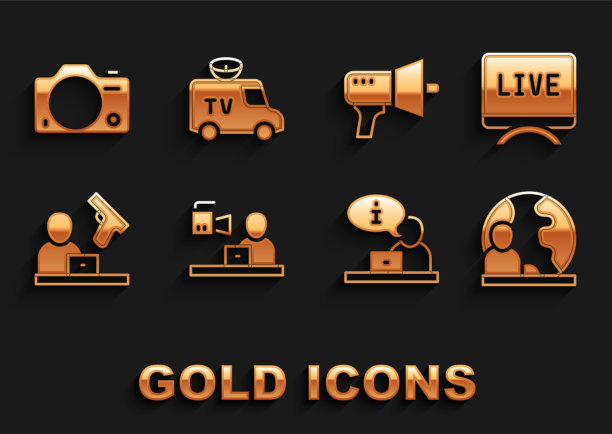 设置突发新闻现场报道世界电视台图片下载