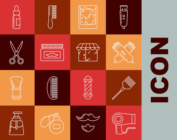 放上吹风机，一杯加冰的威士忌图片下载