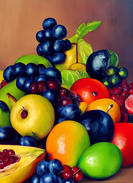 葡萄和其他水果图片下载