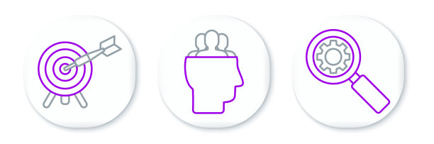 设置直线放大镜和齿轮目标图片下载