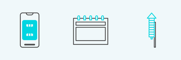 套装线烟花火箭智能手机礼盒图片下载