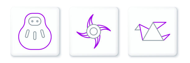 设置线折纸鸟，maneki猫和猫图片下载