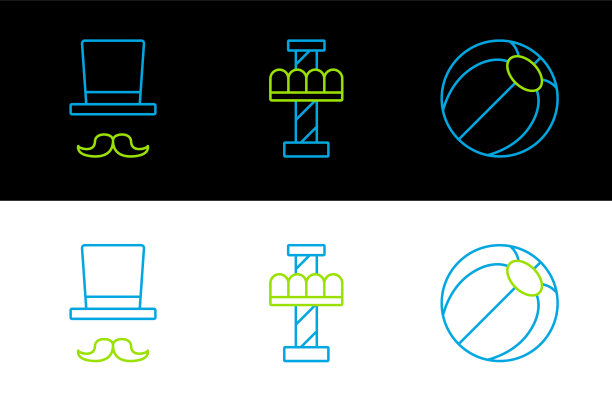 集线沙滩球魔术师和吸引力图片下载
