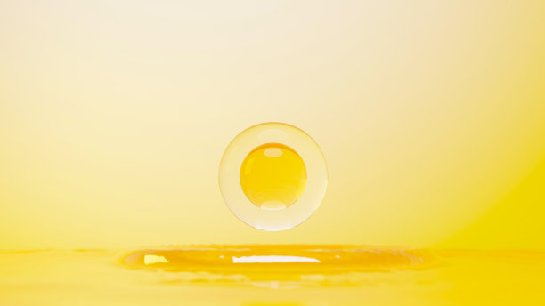 单侧细胞或分子中简单化学键的三维渲染。原子、离子、键和分子的结合。液滴气泡背景。共价键。生物化学的相互作用。图片下载